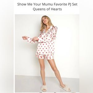 Show Me Your MuMu Queen of Heart PJ set size small